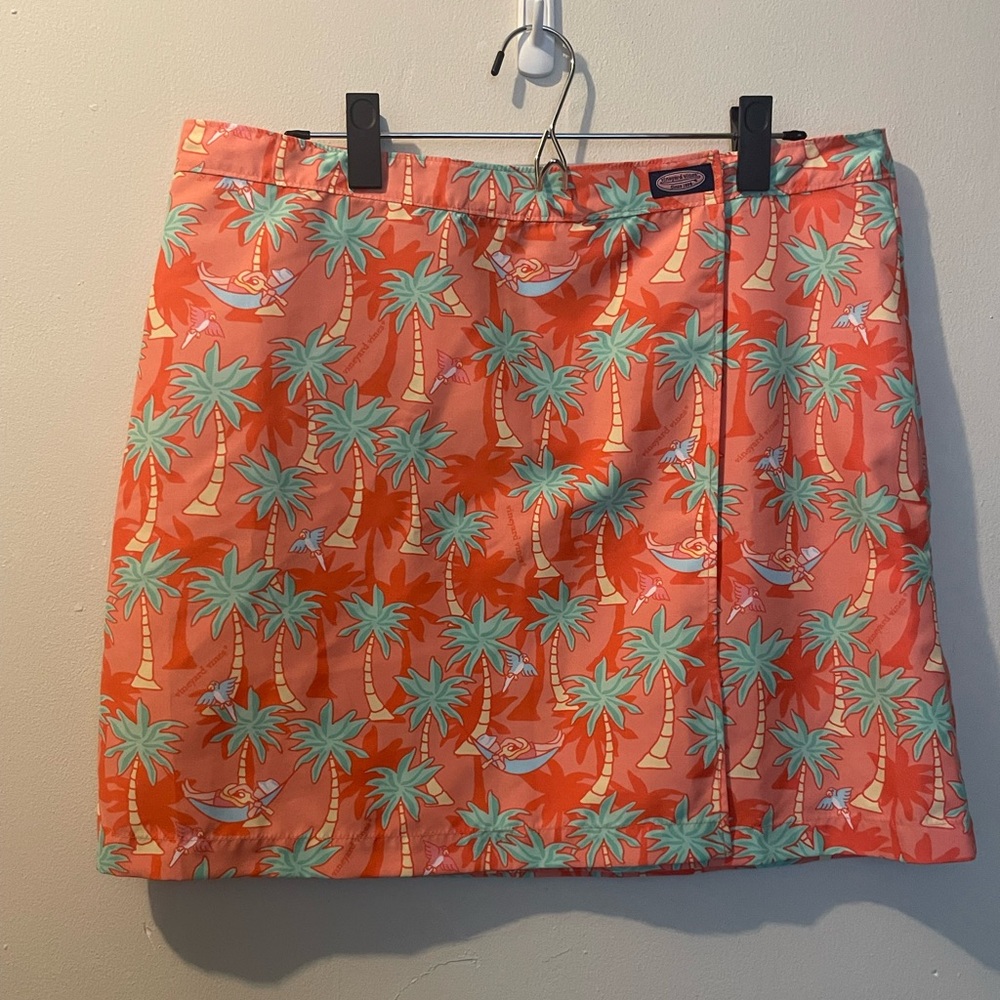 Vineyard Vines wrap around cover up skirt size Large